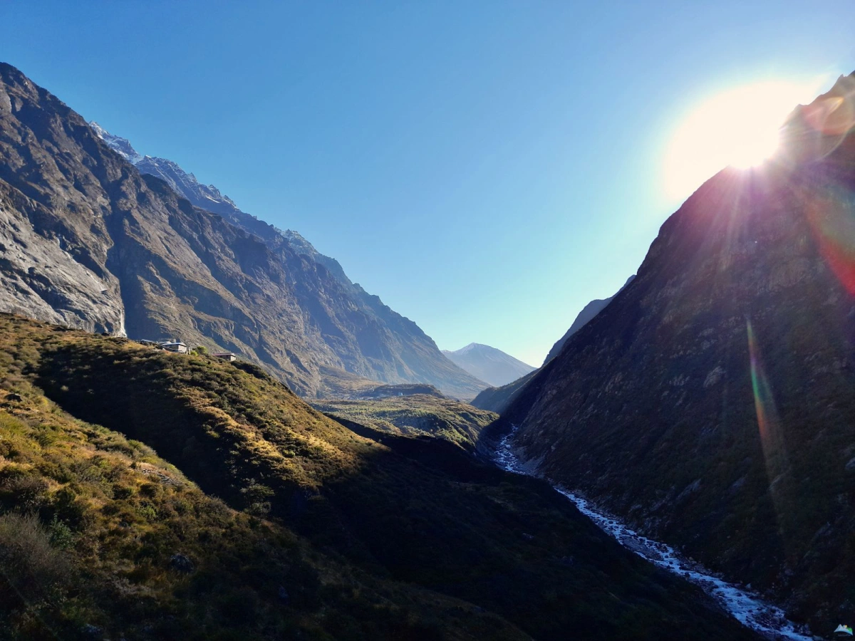 Sunrise over Langtang