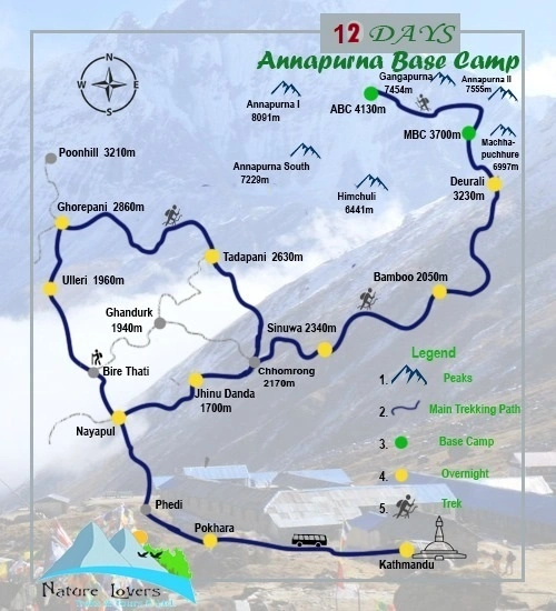 Annapurna Base Camp Trek via Poonhill - 12 Days