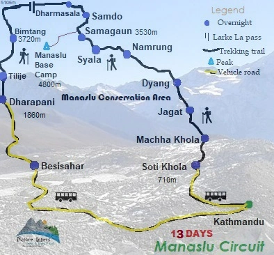 Manaslu Circuit Trek - 14 Days