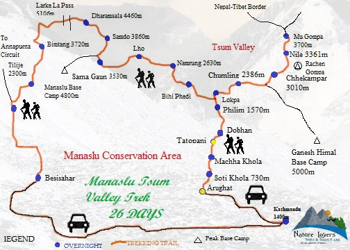 Manaslu Tsum Valley Trek - 20 Days
